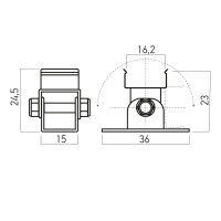 XFLEX ADJ. FIXING CLIP SS