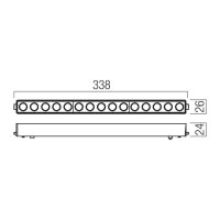 XTINY MAGNETIC LINEAR GRILLE 338mm 18W 4
