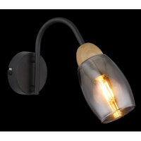 Nástěnné svítidlo GERLY černá 1xE14 25W 230V GLOBO 60297W
