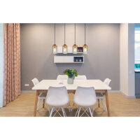 Závěsné svítidlo FINCA černá 4xE27, max. 40W 230V GLOBO 15557-4H