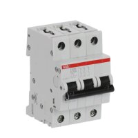 S203M-K20 3 fázový jistič 20 A char. K 10kA ABB 2CDS273001R0487