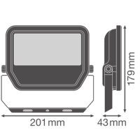 FLOODLIGHT AREA GEN 2 32W ML 840 A48X85 BK LEDVANCE 4099854427206