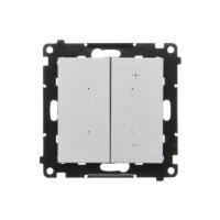 Stmívač pro stmívatelné LED, tlačítkový (přístroj s krytem) hliníková matná