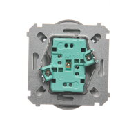 zásuvka 2P+T dvojitá s clonkami stříbrná KONTAKT SIMON BMGZ2MZ.01/43