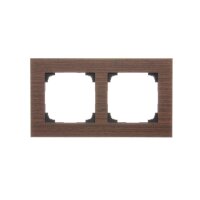 Rámeček 2 násobný, dřevěný ořech KONTAKT SIMON TRN2/187