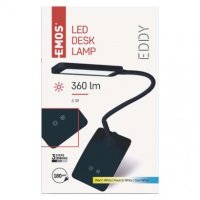 LED stolní lampa EDDY, černá EMOS Z7599B