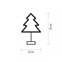 LED vánoční stromek stojan, 3xAA, teplá bílá, časovač