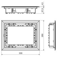 Krabice protahovací podlahová KOPOS PP 80/K-5_LB