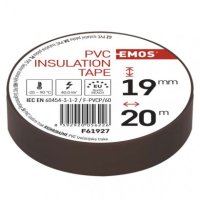 Izolační páska PVC 19mm 20m hnědá EMOS F61927