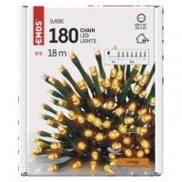 LED vánoční řetěz, 18 m, venkovní i vnitřní, vintage, časovač EMOS D4AV04