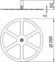 OBO F-FIX-B10 Základna, pro FangFix, 10kg, Polypropylén, PP