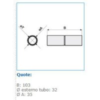 MGM-032 spojka trubek, IP 40, D 32 mm INSET 10684