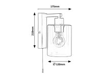Miroslaw E27 1x 40W IP20 matná černá RABALUX 5077