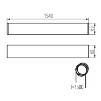 Svítidlo pro T8 LED ALIN 4LED 1X150-W KANLUX 27422