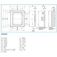 B04605 VTR 05 CIECO QUADRO IP65 650X540X260 IBOCO 04605