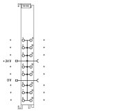 Znásobení potenciálu 16x 24 V WAGO 750-1605