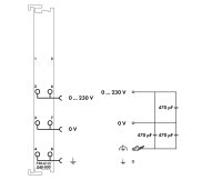 Potenciálové napájení AC/DC 0-230V Extrémní tmavě šedá WAGO 750-612/040-000