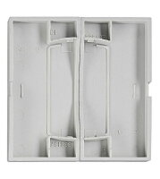 Kryt spínačů a ovladačů dvojitý, stříbrný SCHRACK EV122302--