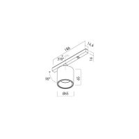 XTRIM S ADJ. MINI PROJECTOR 8,2W 48V DC