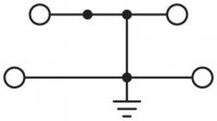 PTTB 4-PE Dvoupatrová svornice ochranného vodiče 3211854