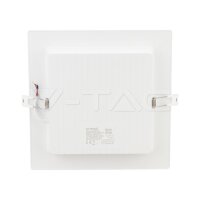 12W LED Backlit Recessed Panel Square 30 V-TAC SKU10483