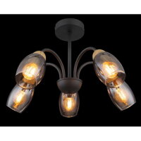 Stropní svítidlo GERLY černá 5xE14 25W 230V GLOBO 60297-5D