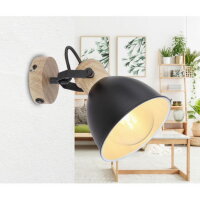 Nástěnné svítidlo WIHO hnědá 1xE27, max. 40W 230V GLOBO 54018-1S