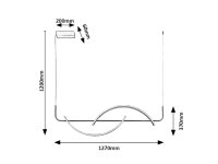 Jarnelle saténový chrom LED 35W IP20 245