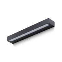ASTER 50 nástěnná černá mléčný akryl 230V LED 2x10W IP65 3000K RENDL R14199