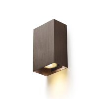 CAPRI RC nástěnná česaný bronz 230V GU10 2x9W RENDL R14418