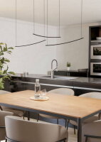 Závěsné svítidlo VILLEGGI LED-CCT 22W IP20 černá EGLO 902166