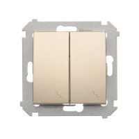 DW6/2L.01/44 Přepínač dvojitý střídavý,