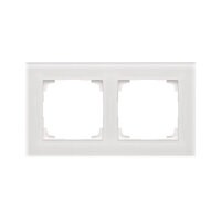 Rámeček 2 násobný, skleněný bílé matné sklo KONTAKT SIMON TRN2/170