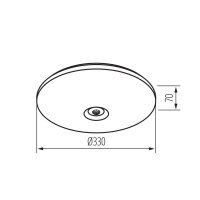 Plafon LED s čidlem FOGLER E 17W NW KANLUX 18123