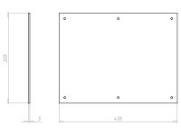 Víko šroubovací 420x320x5 mm, do betonu KAISER 9917.02