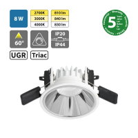LED podhledové svítidlo Jolly 8 UGR, 8W,