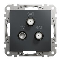 Sedna D/E TV-SAT-SAT zásuvka koncová 4dB, Antracit SCHNEIDER SDD114481S