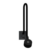 NOVÁ UNICA Lampička + USB nabíječka typu A 2.1A, Antracit SCHNEIDER NU360354