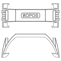 Třmen jisticí pro příchytku  5350HF_FBP, bílý. KOPOS TR 5350HF_HB