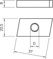 OBO 1146629 Kluzná matice GMH22 M10 G