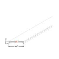 FKU78-C9-KLIK-1M-W(OP) Plexi C9 KLIK opálové pro FKU78, 1m FK TECHNICS 4739592