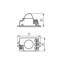 Pohybové čidlo ROLF MINI JQ-L 08822 Kanlux