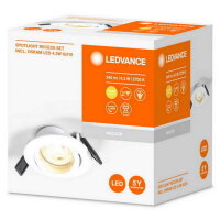 LEDVANCE RECESS DOWNLIGHT TWISTLOCK GU10 ADJ 4.3W 2700K White