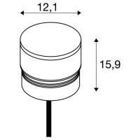 M-POL S Polehead hlava svítidla antracit 11 W 470/510 lm 2700/3000K CRI90