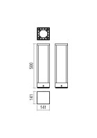 Sloupkové svítidlo TOWER ST LED COB 15W IP54 DG 3000K REDO 9578