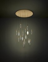 Závěsné svítidlo MIRADOR LED mosaz/TRANSP. 16X3,3W EGLO 390361