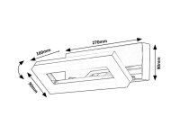 BLAS LED 15W IP44 chromová 4000K 1570lm RABALUX 75019