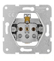 Zásuvka ČSN bezpečnostní clonka, šroubové svorky, červená SCHRACK EV101356--