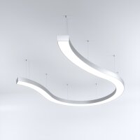 LED Svítidlo MI-SNAKE-05, 136W, 3000K, bez trafa, 24VDC, IP20, černá, 3000K