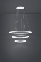 Závěsné svítidlo PENAFORTE LED d790 3 RINGE bílá 92,5W IP20 EGLO 39274